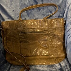 Frye Olive Leather Tote Bag